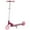 Fuchsia w/ Kickstand, variant on Scooter With 2 Wheels, for Kids Ages 6+, Kickstand Foot Support, Adjustable Height & Foldable, Pink