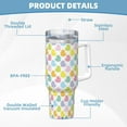 thumbnail image 5 of Sikiie Colorful Rubber Duck Insulated Stainless Water Bottle Lid Travel Mug Cup Insulated Tumblers Cup 40oz Ice Bully With Handle, 5 of 8