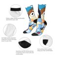thumbnail image 6 of Lsque Bluey Printed Men's Crew Socks, Soft Durable Breathable Moisture-Wicking with Odor Control Cotton socks, 6 of 7