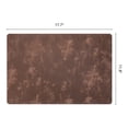 thumbnail image 6 of Placemats Set of 4 Waterproof Placemats for Kitchen Dining Table Decor Heat Resistant  Table Mat Dark Brown 17.7x11.8inch, 6 of 6