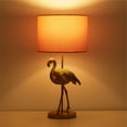 thumbnail image 6 of Home Decor Collection Pink Flamingo Brass Table Lamp, 6 of 9