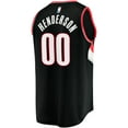 thumbnail image 3 of Men's Fanatics Scoot Henderson Black Portland Trail Blazers  Fast Break Replica Jersey - Icon Edition, 3 of 3
