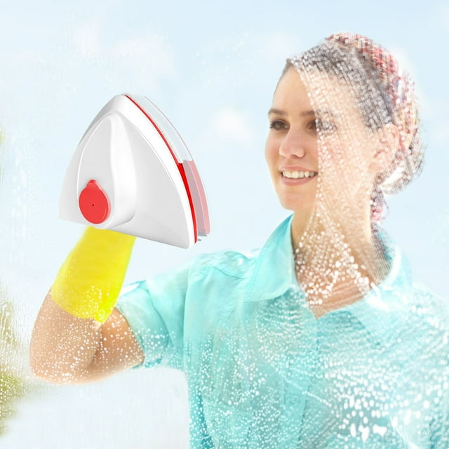 SSZMDLB under $5 Magnetic Window Cleaner, Household Magnetic Glass Cleaner, Double-sided Window Cleaner, Water Injection Glass Cleaning Tool for High-rise, Office, Hotel, Thick Glass, Easy Move