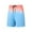 Sky Blue, variant on AHTJRT Men's Gradient Colorblock Shorts Stylish Drawstring Elastic Waist Swim Trunks Orange 2XL