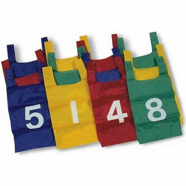 Nylon Numbered Pinnies  (dozen)-green