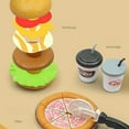 thumbnail image 6 of Darzheoy Pretend Play Food Toy for Kids Kitchen Aged 3 4 5, Fast Food Set, Pizza, Burger, Ice Cream, Educational Birthday Toy Gift for Boys Girls, 6 of 6