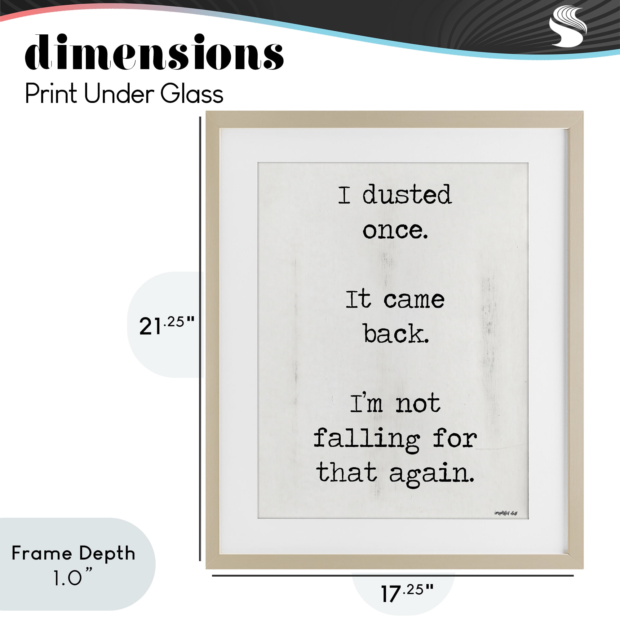 Stupell Industries Dusted Once It Came Back Birch Framed Print Under Glass, design by Imperfect Dust