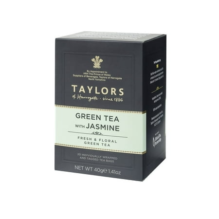 (2 Pack) Taylors of Harrogate Green Tea with Jasmine, 20 Tea