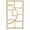 Gold, variant on Demi Bonn 69" Freestanding Bookshelf with 9 Open Shelves, Wood and Metal Bookcase Storage Organizer, Display Standing Shelf Unit for Bedroom, Living Room, Gold