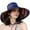 Navy, variant on Bibifish Womens Reversible Wide-Brim Bucket Hat Striped Pattern Hat Soft Lightweight Adjustable Chin Strap Casual Vacation Travel Beach & Outdoor Sunshade Cap