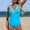 #298-Blue, variant on Women's One-Piece Swimsuit, Fashionable Nylon Form-Fitting for Beach and Swimming