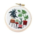 thumbnail image 2 of veasfak Handmade Embroidery Needlepoint Crafts With Embroidery Hoop, Color Threads, EC006, 2 of 9