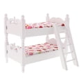 thumbnail image 3 of Mini Bunk Bed Model Designed For Pretend Play In Unique Style Crafted From Wood And Fabric For Kids In 1Set, 3 of 5