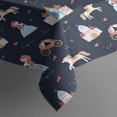 thumbnail image 3 of Dark Princess Castle Pattern Rectangle Tablecloth 60"x84",Waterproof Polyester Rectangle Table Cloth, Wipeable Spillproof Polyester Tablecloth for Dining, Camping, Indoor and Outdoor, 3 of 5