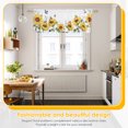 thumbnail image 6 of Dznils Sunflower Printed Window Curtain Valance Rod Pocket, Yellow, 54" x 18", 2 Pack, 6 of 10