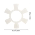 thumbnail image 2 of Mobutofu 4Pcs Flexible Jaw Coupling Connector White Coupling Component Industrial Use, 2 of 7