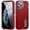 Red+Black, variant on SaniMore for iPhone 11 Pro Max 6.7" 2019 Hybird Case, Rugged PC Back Shockproof TPU Shell Metal Hidden Kicksatnd Drop Resistant Anti-slip Heavy Duty Protective Case for iPhone 11 Pro Max, Mint+Rose