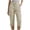 Khaki, variant on Womens Capri Pants with Pockets, Casual Summer Work Solid Color Womens Capris Khaki Size L