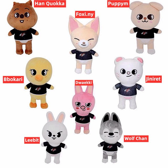 20cm KPOP Stray Kids Skzoo Peluche Niños Novia Regalos Juguete Leeknow Hyunjin Decoración Del Hogar