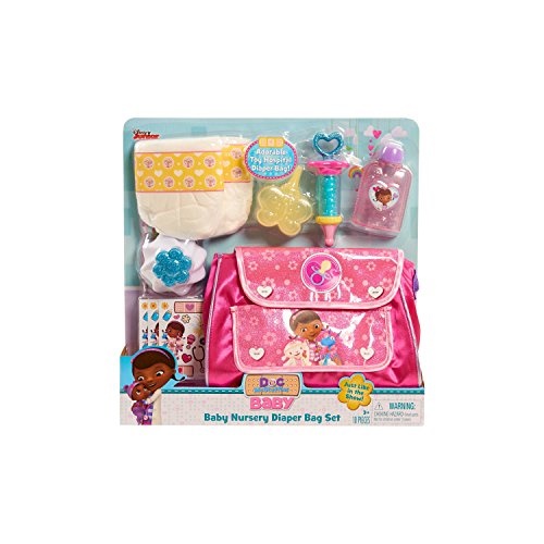 NEW Disney Junior Doc McStuffins Baby Checkup Diaper Bag Playset 10