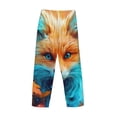 thumbnail image 3 of Lsque Fiery Red Maple Leaf Fox Print Men's Pajama Pants, Lounge Pant - Comfortable Home Wear,Elastic Waistband, Stylish Design-X-Large, 3 of 9