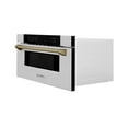 thumbnail image 3 of ZLINE Autograph Edition 30" 1.2 cu. ft. Built-In Microwave Drawer in Stainless Steel with Gold Accents, 3 of 5
