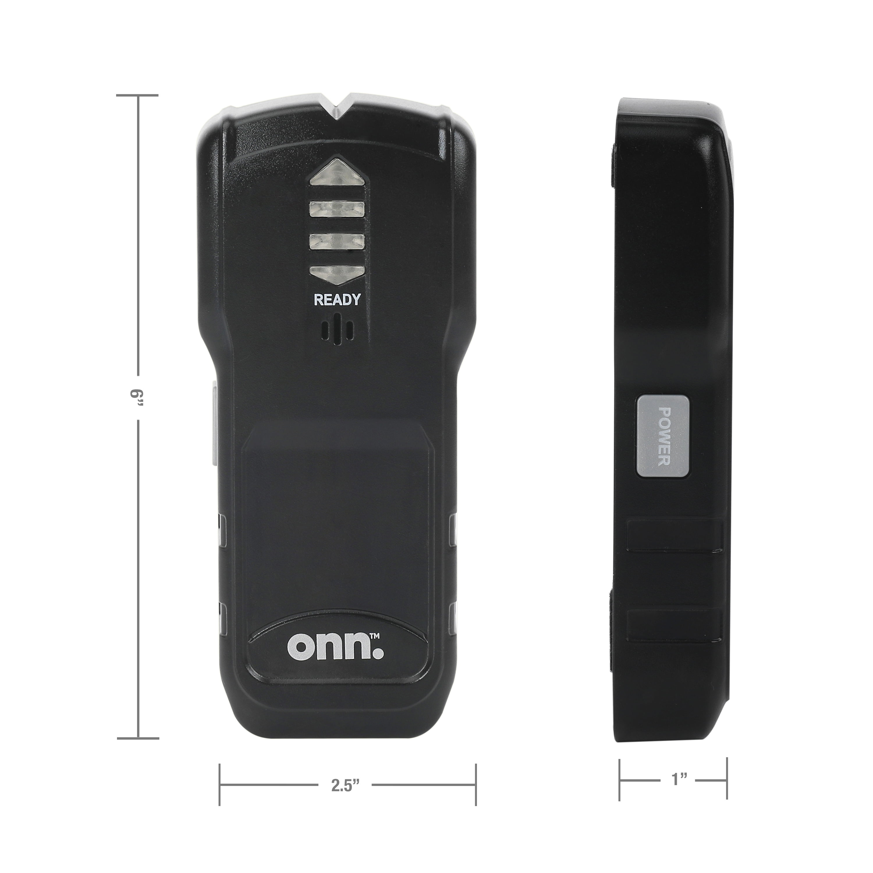 Onn Electronic Stud Finder with LED Light Indicator for Wood & Metal Stud Detection