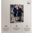thumbnail image 2 of Blue Velvet Champagne Canvas Print Glam Wall Art by Art Remedy, Gallery Wrapped, 36 x 54, 2 of 5