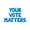 Blue, variant on Letter Balloons - YOUR VOTE MATTERS 16" Inch Alphabet Letters Foil Mylar Balloon Election Day Party Banner (Purple)