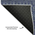 thumbnail image 3 of Addison Rugs Mayfield Washable Transitional Stripes Navy Rectangle Rug, 5' x 7'6", 3 of 6