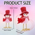 thumbnail image 3 of VBBHG Plush Bird Anniversary Bird 2PC Figurines Anniversary Decorations Plush Ornaments Valentine Decoration Anniversary Party Table Shelf Home Mantel Fireplace Decor, 3 of 4