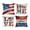 J001- Clear, variant on Love decorations, Farmhouse decor, 18X18 in, decorative Couch Pillows, Throw Pillow Set, Fourth of July decorations, Red White Blue, 4 Set