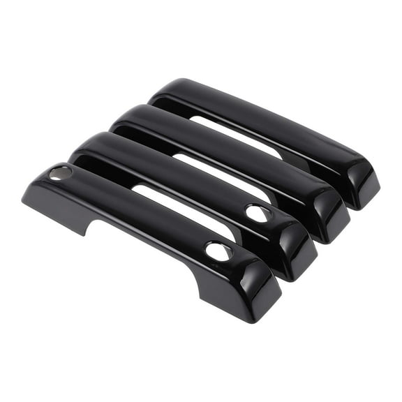 4pcs Exterior Door Handle Cover Car Door Handle Protector for Ford F-150 2021-2024 Car Door Handle Protector with Keypad Black