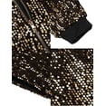 thumbnail image 6 of Zeagoo Women's Sequin Jacket Plus Size Sparkle Long Sleeve Jackets Front Zip Loose Casual Blazer Bomber Jacket with Pockets, 6 of 7