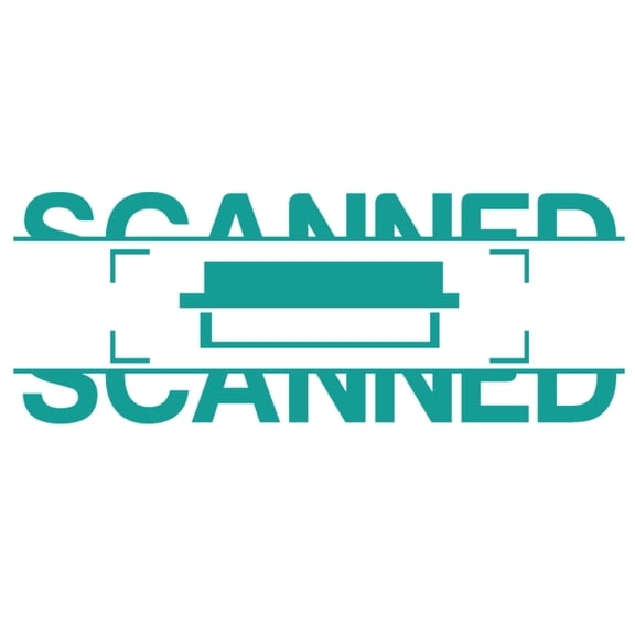 Printtoo Scanned Self Inking Rubber Stamp Pre-Inked Office Stamp- Home Office Business Stationery, 47 x 20 mm Green