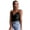 Black-S, variant on Women Plain Color Cami Top Spaghetti Strap Sleeveless Camisole Cowl Neck Backless Loose Sling Vest
