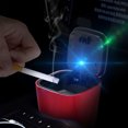 thumbnail image 3 of Ashtray Car Ashtray Double Layer Automatic Exhaust Windproof Ashtray With Light Car Can LED, 3 of 3