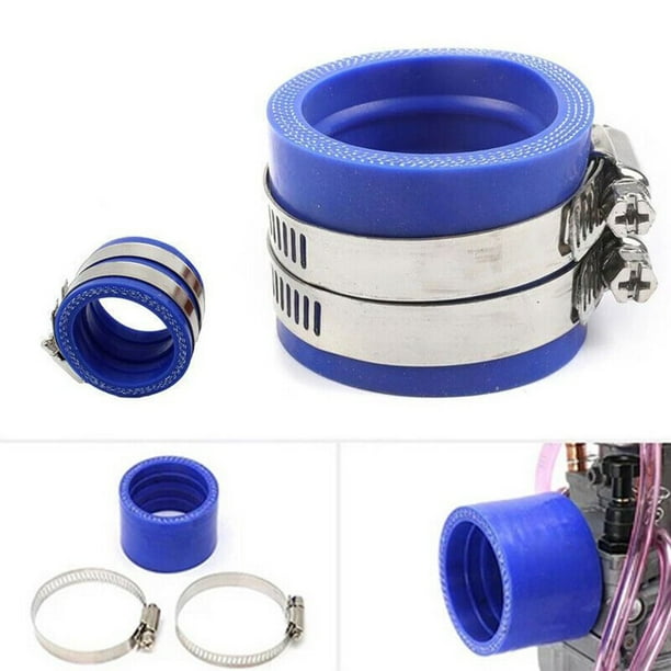 45mm Blue Rubber Flange Adapter Carb Manifold Boot For Motor Carburetor Intake