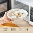 thumbnail image 3 of vancasso 16 Pieces Dinnerware Sets, Stoneware Plates and Bowls Set for 4, White Dish Set, Five Leaf Flower Pattern, 3 of 9
