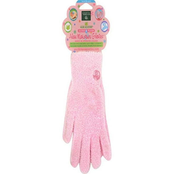 Earth Therapeutics Aloe Moisture Gloves Pink 1 Pair