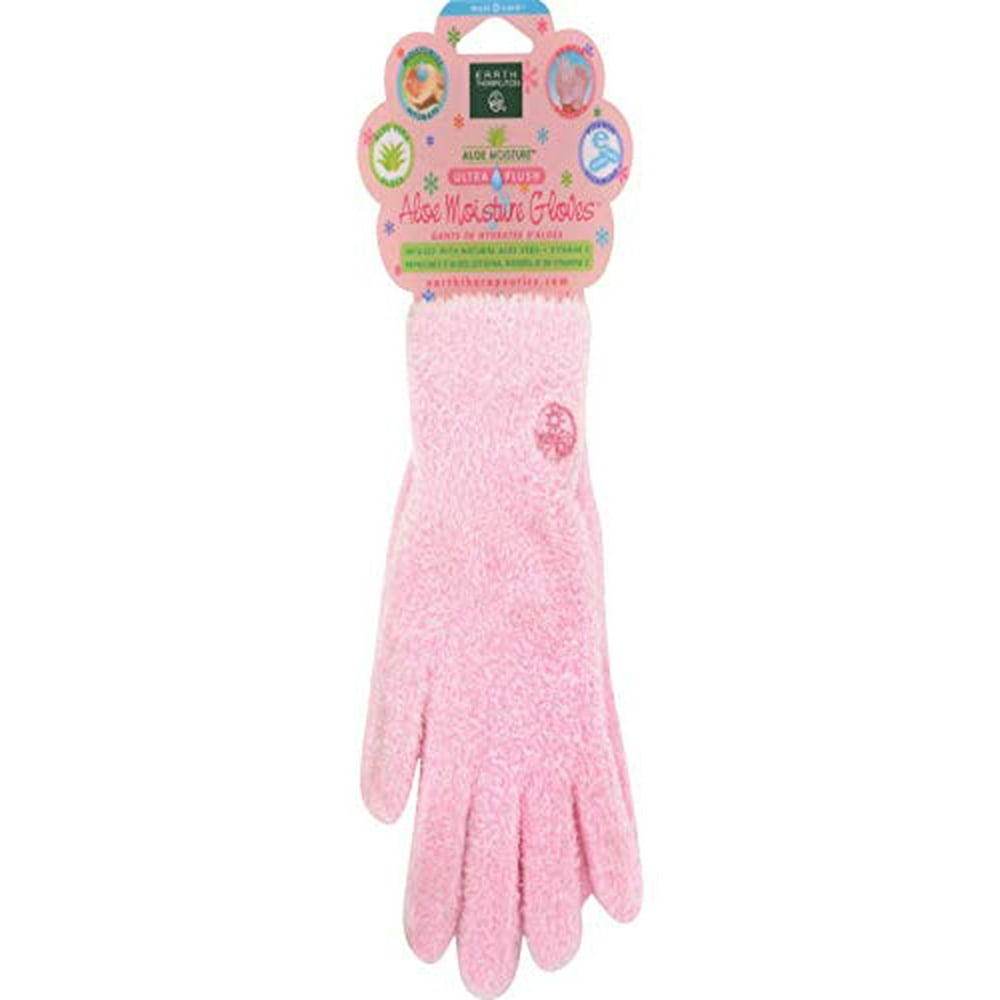 Earth Therapeutics Aloe Moisture Gloves Pink 1 Pair
