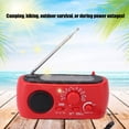 thumbnail image 3 of Emergency Hand Crank Radio with 3 LEDs AM  SW Solar Portable Radio Power Bank Function SOS Alarm for Camping Emergency, 3 of 7