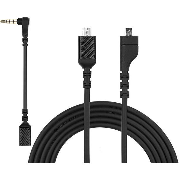 Replacement Audio Cable Set for SteelSeries Arctis 3, Arctis 5, Arctis