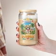 thumbnail image 4 of Shih Tzu Hello Summer with Sunglasses and Surfboard Tropical Vibes 16oz Glass Cup Mug Lion Dog Lover Gifts Glass Can with Bamboo Lid and Straw - 00007, 4 of 5