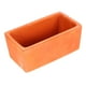 thumbnail image 4 of Maceta rectangular de terracota, maceta pequeña de arcilla con orificio de drenaje, recipiente rústico de cerámica para plantas de jardín, decoración de ventanas y alféizares., 4 of 8