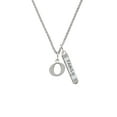 thumbnail image 2 of Delight Jewelry Silvertone Large Initial - O - Silvertone Family Bar Charm Necklace, 23", 2 of 4