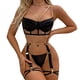 thumbnail image 1 of Gibobby Conjunto Lencería Tanga Y Bralette Lenceria Extreme Sexy Dessous New Luxury Sexs Color Negro Mujeres Sexy Liguero Lencería Sex Bra and Panty Sets Lenceria Bragas(Negro, CH), 1 of 5