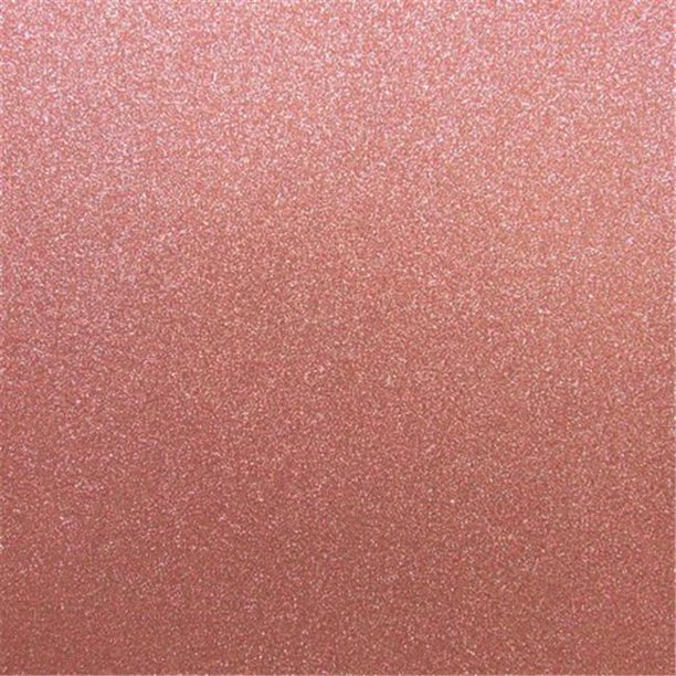 Best Creation 12 x 12 in. Pink Glitter Cardstock, 15 Sheets Per Pack