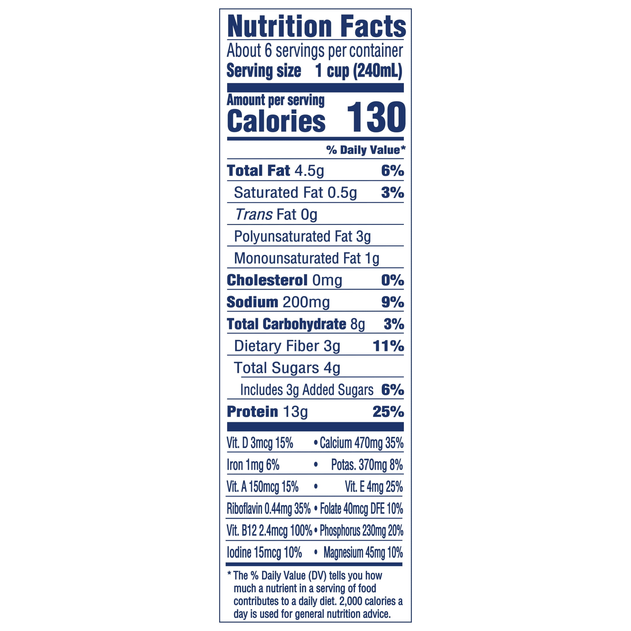 Silk Protein Dairy Free, Lactose Free Original Complete Plant Protein Milk, Plant Based Milk, 48 fl oz Bottle