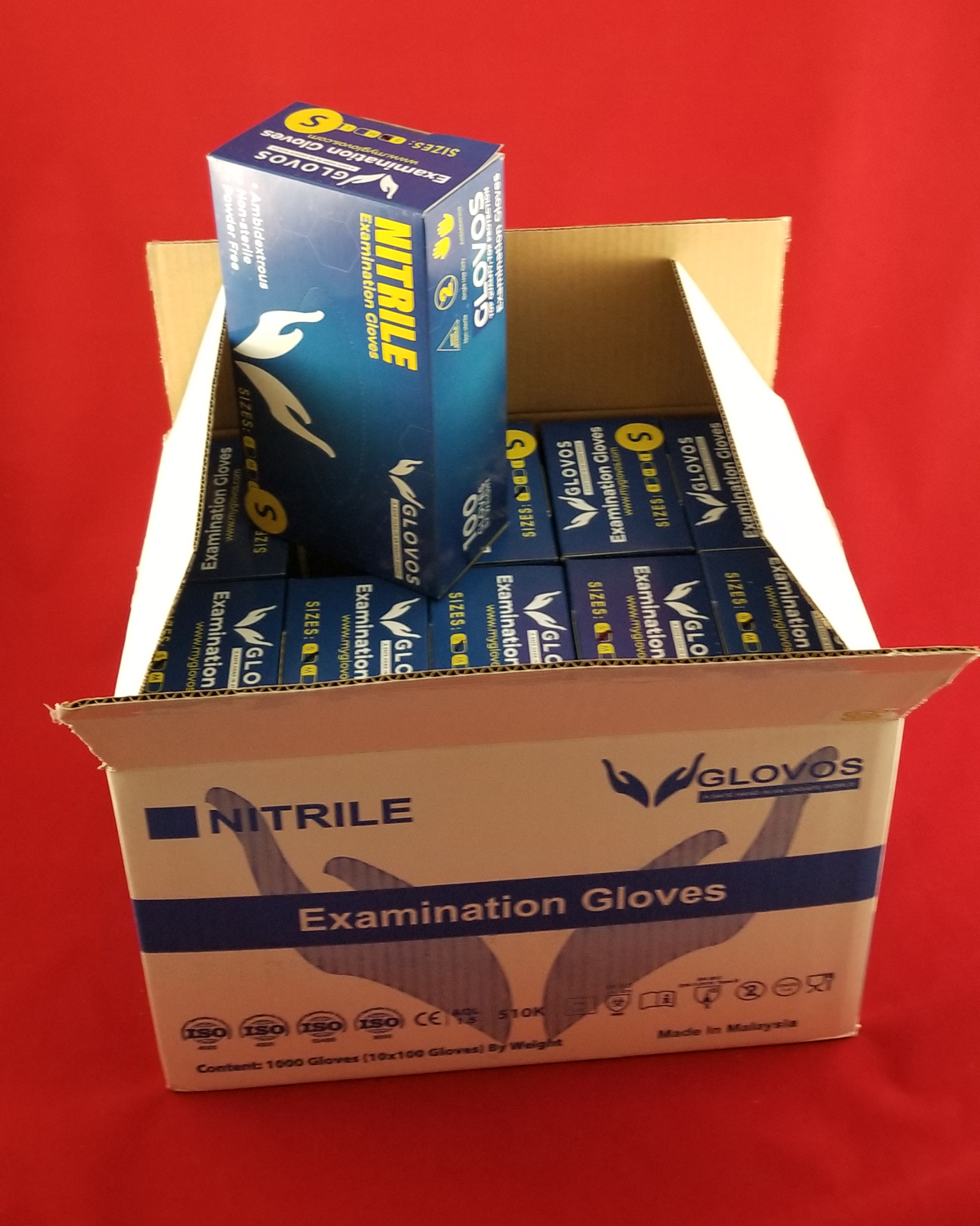 1,000 Nitrile Medical Examination Gloves Powder Free - Large Size